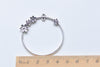 Antique Silver Round Chandelier Earring Pendants 45mm Set of 10 A8682
