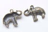 10 pcs of Antique Bronze Elephant Pendants Charms 21x30mm