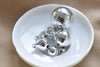 10 pcs Shiny Silver Jingle Bells Dog Pet Charms Drops Pendants 6mm-25mm