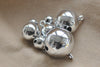 10 pcs Shiny Silver Jingle Bells Dog Pet Charms Drops Pendants 6mm-25mm
