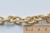 16ft (5m) Gold Plated Aluminum Thick Oval Chain 11x15mm A8212
