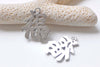 Antique Silver Chinese Character Fu Fortune/Goold Luck Charms 21x24mm