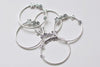 Antique Silver Round Chandelier Earring Pendants 45mm Set of 10 A8682