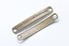 10 pcs of Antique Bronze Curved Bar Bracelet Connector Charms 7x44mm A275