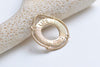 6 pcs of Matte Gold Life Saving Life Ring Charms 22x24mm