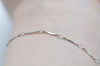 6.6 ft (2m) Platinum Brass Bar And Link Chain Rhombus Link A235