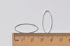 50 pcs Seamless Oval Rings Platinum White Gold Tone Gemetric Shapes