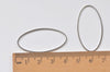 50 pcs Seamless Oval Rings Platinum White Gold Tone Gemetric Shapes