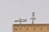 50 pcs of Antique Silver Egyptian Ankh Cross Charms 8x18mm A5979