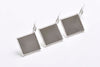 Silver Square Cabochon Earring Settings French Earwire Size 8mm/12mm/15mm