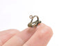 20 pcs of Antique Bronze Brass Ear Clips 12mm A816