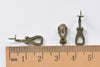 20 pcs of Antique Bronze Brass Ear Clips 12mm A816