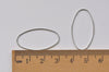 50 pcs Seamless Oval Rings Platinum White Gold Tone Gemetric Shapes