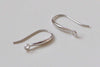 925 Sterling Silver Blank Earwire Earring Openable Loop Gold/Platinum Size 9x16mm