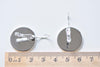 10 pcs Shiny Silver Base Bezel Setting French Earwire Findings