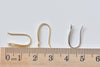 925 Sterling Silver Blank Earwire Earring Openable Loop Gold/Platinum Size 9x16mm