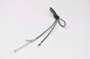 Black Wax Cord Necklaces With Lanyard Hook Spring Clips 1.5mm