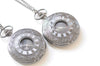 Large Black Cover Round Pocket Watch Pendant Set of 1 A6641