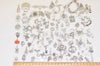 Antique Silver Alice in Wonderland Charms Mixed Styles Set of 106