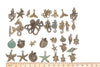 Antique Bronze Ocean Themed Charms Mixed Styles Set of 56 A2213