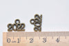 30 pcs Antique Bronze New Year 2022 Charms 10x13mm A2980