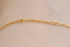 925 Sterling Silver Dainty Saturn Satellite Chain Textured Oval Link Chain
