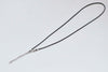 Black Wax Cord Necklaces With Lanyard Hook Spring Clips 1.5mm
