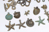 Antique Bronze Ocean Themed Charms Mixed Styles Set of 56 A2213