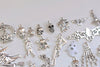 Antique Silver Halloween Themed Ghost Skull Charms Mixed Style Set of 43