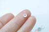 4 pcs 925 Solid Sterling Silver Spacer Discs Beads Size 5mm/6mm/7mm/8mm