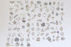 Antique Silver Animal Themed Charms Mixed Styles Set of 100