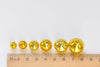 10 pcs Shiny Gold Jingle Bells Dog Pet Charms Drops Pendants 6mm-25mm