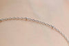 925 Sterling Silver Dainty Saturn Satellite Chain Textured Oval Link Chain