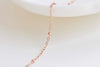 925 Sterling Silver Dainty Saturn Satellite Chain Textured Oval Link Chain