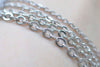 6.6ft (2m) of Stainless Steel Flat Oval Cable Link Chain Closed Soldered Links