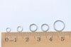 304 Stainless Steel Open Unsoldered Jump Rings Various Sizes Available Set of 50