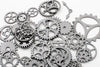 Bulk Gear Charms Collection Wheel Parts Pendants Mixed Color And Style 100g (3.5oz)