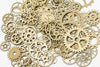 Bulk Gear Charms Collection Wheel Parts Pendants Mixed Color And Style 100g (3.5oz)