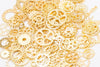 Bulk Gear Charms Collection Wheel Parts Pendants Mixed Color And Style 100g (3.5oz)