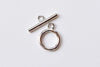 2 Sets 925 Sterling Silver Toggle Clasps Silver/Platinum/Gold/Rose Gold