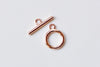 2 Sets 925 Sterling Silver Toggle Clasps Silver/Platinum/Gold/Rose Gold