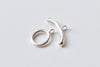 2 Sets 925 Sterling Silver Toggle Clasps Silver/Platinum/Gold/Rose Gold