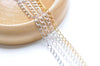 Polished 925 Sterling Silver Curb Chain 2.5mm Silver/Gold/Platinum