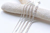 Polished 925 Sterling Silver Curb Chain 1-4mm
