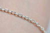 Polished 925 Sterling Silver Textured Oval Chain 0.9mm-2.8mm