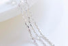 Polished 925 Sterling Silver Sparkle Flat Oval Chain 1mm/1.2mm/1.45mm/1.6mm