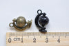 10 pcs Rotating Globe Geography Charms Pendants 12.5x17mm Various Colors