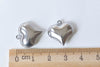 Stainless Steel 3D Charms Pendants Heart Leaf Shrimp Scallop Corn