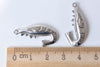 Stainless Steel 3D Charms Pendants Heart Leaf Shrimp Scallop Corn