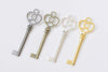 10 pcs Skeleton Key Charms Pendants 20x62mm